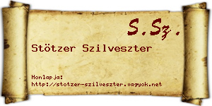 Stötzer Szilveszter névjegykártya